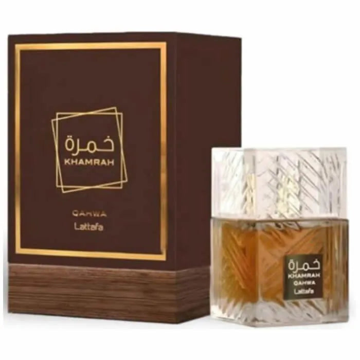 LATTAFA KHAMRAH QHAWA Eau de Parfum 100ml – Parfum Oriental Gourmand Mixte