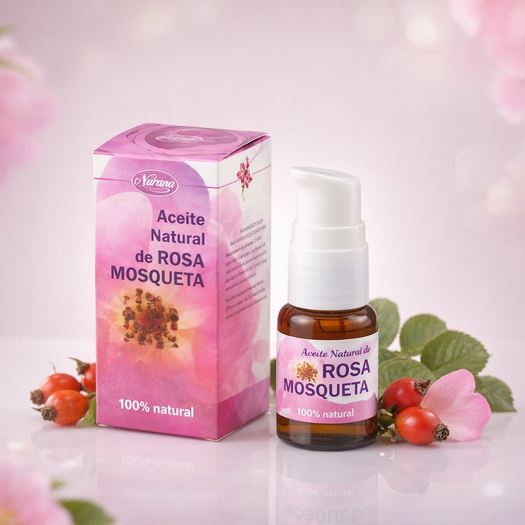 💎 Huile de rose musquée naturelle Nurana – Soin réparateur & éclat 20 ml
